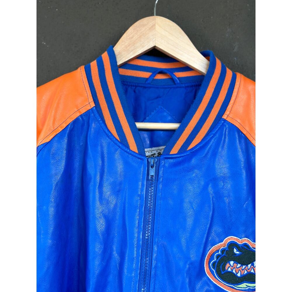 Vintage Steve and Barry’s Florida Gators Faux Leather Varsity Jacket Unisex XXL - Picture 6 of 13
